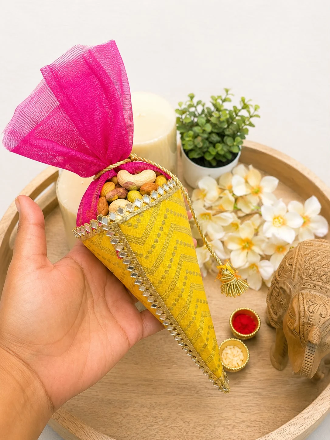 Mewa or Sweet Cones for Gifting (Pack of 10)